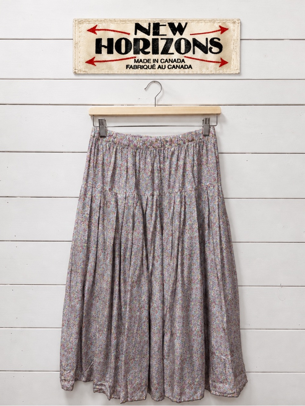 Vintage New Horizons Floral Tiered Skirt Size M
